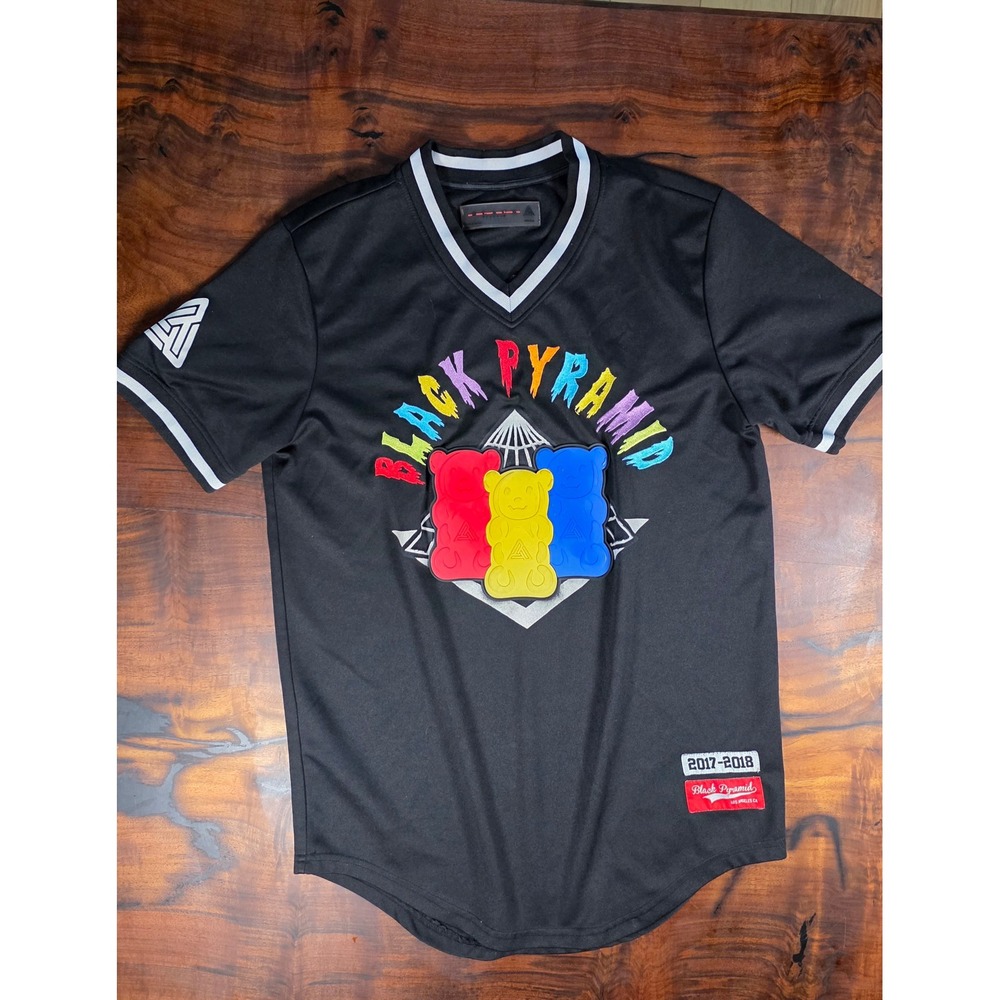 Black Pyramid Chris Brown Gummy Bear Jersey Streetwear 2017-2018 Y2K UNISEX!